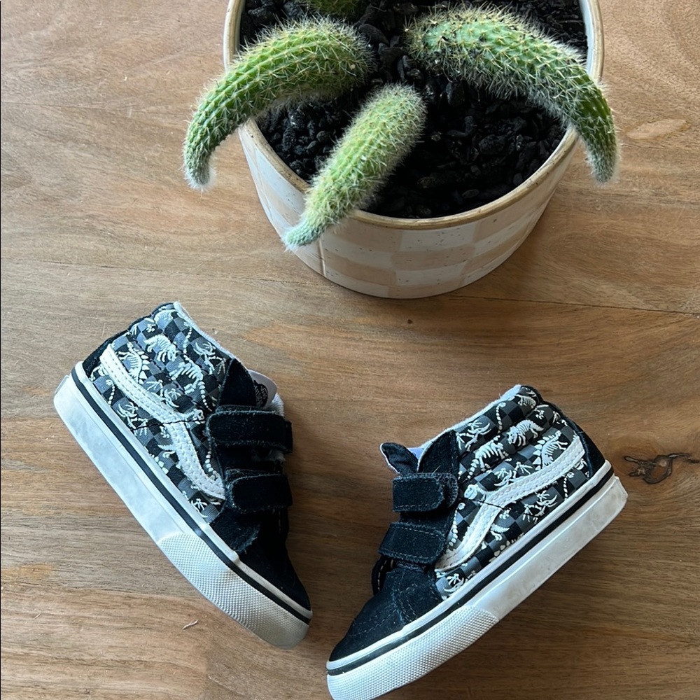 Vans Kids Black High-Top Sneakers
